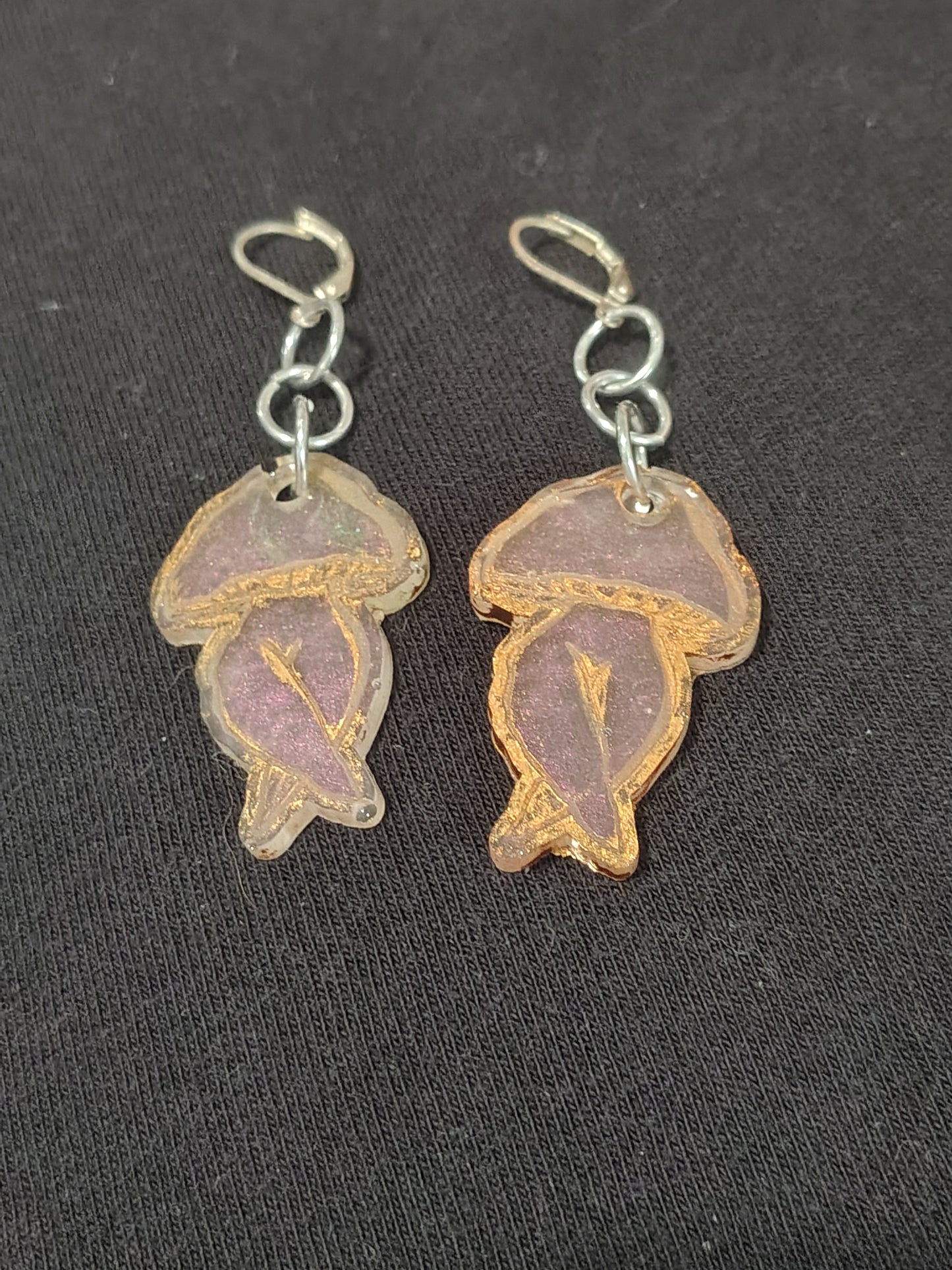 Mushroom ladies earrings- B grade