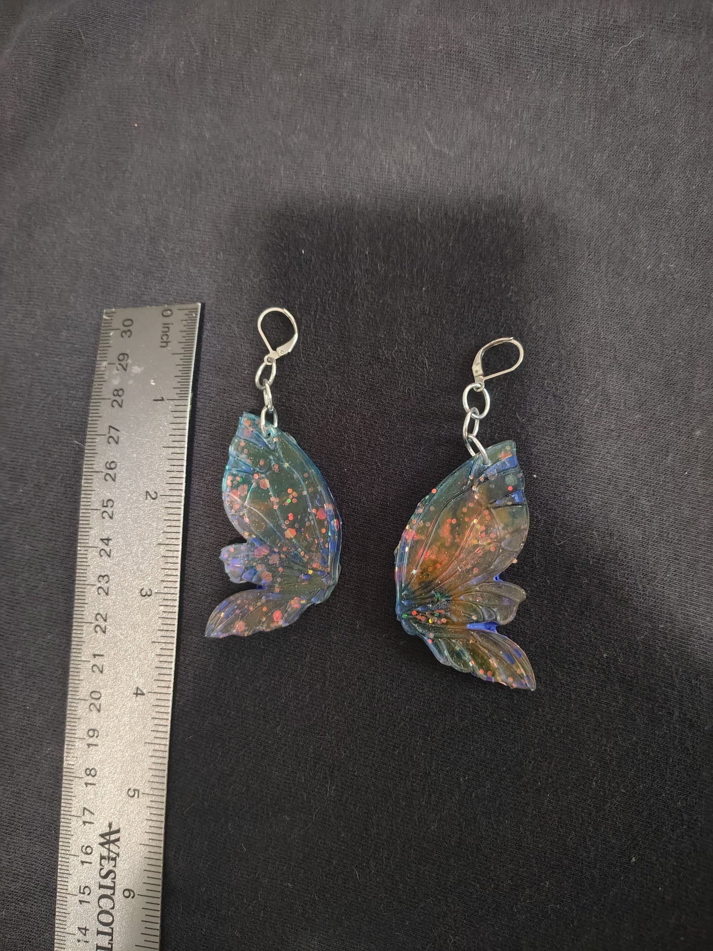 Butteryfly wings large earrings