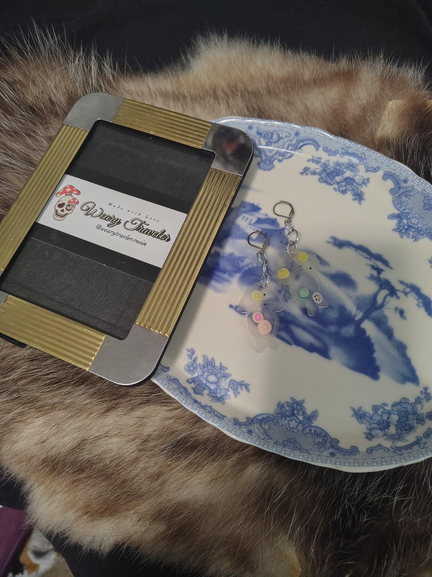 Mushroom ladies earrings- B Grade