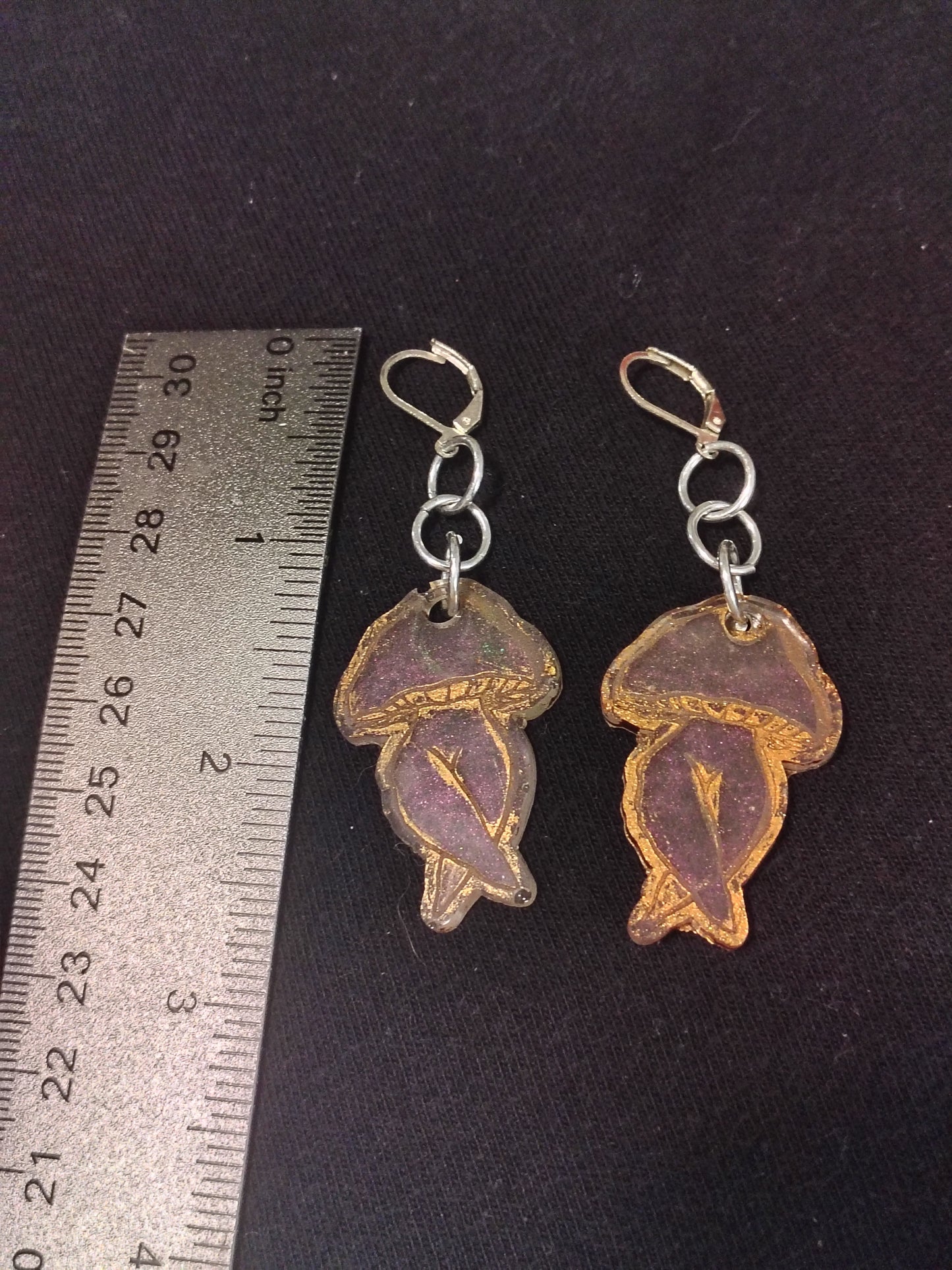 Mushroom ladies earrings- B grade