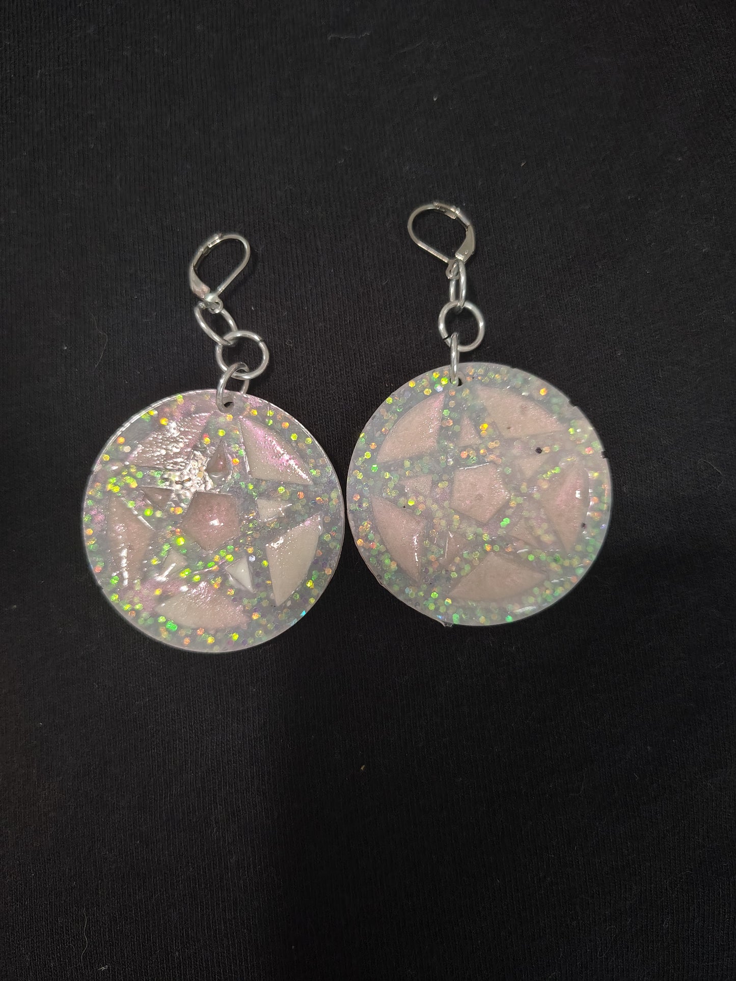 Pentagram earrings
